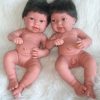 AKTIE Tweeling : Antonio Juan babypoppen jongen en meisje 43 cm - Afbeelding 50