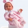Asi full body babypop Meisje met kleding en speen 43 cm