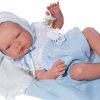 Asi full body babypop Jongen met deken kussen en speen 43 cm - Afbeelding 6