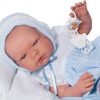 Asi full body babypop Jongen met deken kussen en speen 43 cm