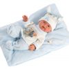 Llorens mini babypopje full body jongetje met kleding deken en speen 26 cm - Afbeelding 4