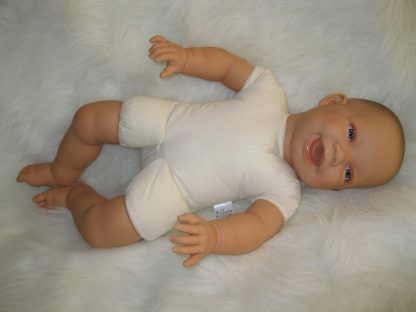 AD3a Levensechte Babypop soft body lachend blauwe ogen 53 cm - Afbeelding 5