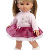 Llorens soft body pop met blond steil haar en kleding 35 cm - Afbeelding 11