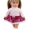 Llorens soft body pop met blond steil haar en kleding 35 cm - Afbeelding 2