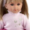 Llorens soft body pop met blond steil haar en kleding 35 cm - Afbeelding 8