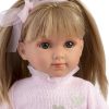 Llorens soft body pop met blond steil haar en kleding 35 cm - Afbeelding 6