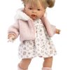 Llorens softbody pop blond haar met geluid kleding speen 38 cm - Afbeelding 3
