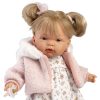 Llorens softbody pop blond haar met geluid kleding speen 38 cm