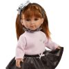Llorens soft body pop met rood steil haar en kleding 35 cm - Afbeelding 3