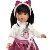 Llorens soft body pop Greta met donker haar en kleding 40 cm - Afbeelding 2