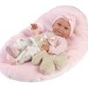 Llorens levensechte babypop fullbody meisje met kleding kussen en knuffel 40 cm - Afbeelding 2