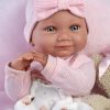 Llorens levensechte babypop fullbody meisje met kleding kussen en knuffel 40 cm