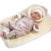 Llorens levensechte babypop softbody baby pop met geluid kleding kussen speen 42 cm