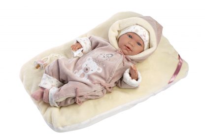 Llorens levensechte babypop softbody baby pop met geluid kleding kussen speen 42 cm