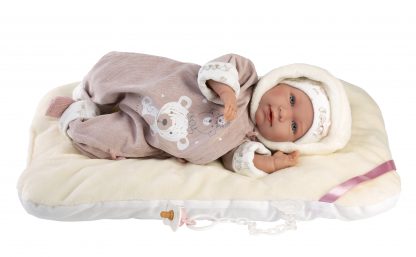 Llorens levensechte babypop softbody baby pop met geluid kleding kussen speen 42 cm - Afbeelding 6