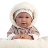 Llorens levensechte babypop softbody baby pop met geluid kleding kussen speen 42 cm - Afbeelding 3