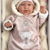 Llorens levensechte babypop softbody baby pop met geluid kleding kussen speen 42 cm - Afbeelding 4