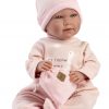 Llorens levensechte babypop softbody baby pop met geluid kleding en speen 42 cm - Afbeelding 2