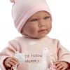 Llorens levensechte babypop softbody baby pop met geluid kleding en speen 42 cm