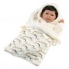 Llorens levensechte babypop soft body baby pop bruin haar geluid speen 42 cm