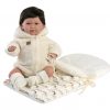 Llorens levensechte babypop soft body baby pop bruin haar geluid speen 42 cm - Afbeelding 3