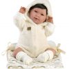 Llorens levensechte babypop soft body baby pop bruin haar geluid speen 42 cm - Afbeelding 7