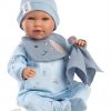 Llorens levensechte babypop softbody baby pop met geluid kleding en speen 42 cm - Afbeelding 3