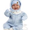 Llorens levensechte babypop soft body baby pop blauwe ogen geluid speen 42 cm