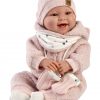 Llorens levensechte babypop soft body baby pop bruine ogen 42 cm Zonder geluid - Afbeelding 2