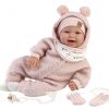 Llorens levensechte babypop soft body baby pop bruine ogen 42 cm Zonder geluid - Afbeelding 6