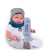 Antonio Juan pop babypop soft body bruin haar kleding en speen 42 cm - Afbeelding 10