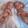 Llorens levensechte babypoppen tweeling full body jongen en meisje 35 cm - Afbeelding 8