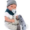 Antonio Juan pop babypop soft body bruin haar kleding en speen 42 cm - Afbeelding 5
