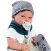 Antonio Juan pop babypop soft body bruin haar kleding en speen 42 cm - Afbeelding 2