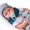 Antonio Juan pop babypop soft body bruin haar kleding en speen 42 cm - Afbeelding 9