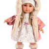 Llorens soft body pop met blond steil haar en kleding 35 cm - Afbeelding 2