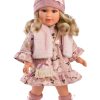 Llorens soft body pop Anna met blond haar en kleding 40 cm
