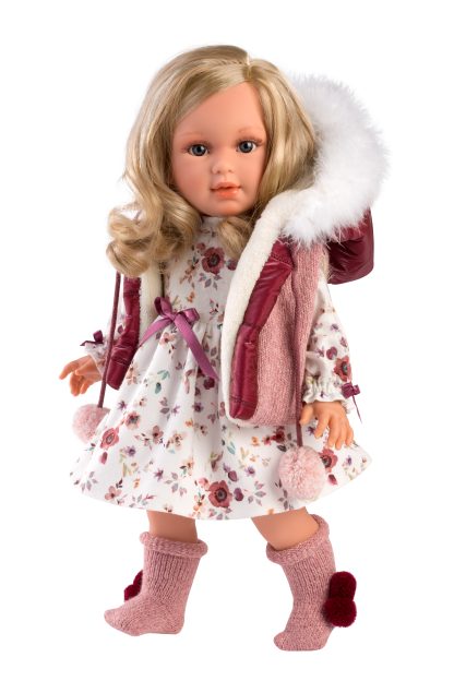 Llorens soft body pop Lucy met blond haar en kleding 40 cm - Afbeelding 5