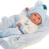 Llorens levensechte babypop fullbody jongen met kleding kussen en speen 35 cm - Afbeelding 2