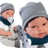Antonio Juan pop babypop soft body bruin haar kleding en speen 42 cm