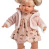 Llorens soft body pop met blond haar geluid en speen 33 cm - Afbeelding 10