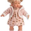 Llorens soft body pop met blond haar geluid en speen 33 cm - Afbeelding 9
