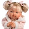 Llorens soft body pop met blond haar geluid en speen 33 cm - Afbeelding 3