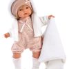Llorens softbody babypop met blond haar geluid en speen 38 cm - Afbeelding 3