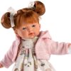 Llorens soft body pop met rood haar geluid en speen 33 cm - Afbeelding 7