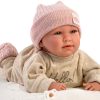 Llorens levensechte babypop softbody baby pop met geluid kleding kussen speen 42 cm - Afbeelding 6