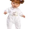 Llorens soft body babypop Joelle met rood haar en speen 38 cm - Afbeelding 9