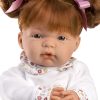 Llorens soft body babypop Joelle met rood haar en speen 38 cm - Afbeelding 4