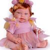 Antonio Juan pop babypop soft body rood haar kleding en speen 42 cm