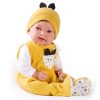 Antonio Juan pop babypop soft body bruin haar kleding en speen 42 cm - Afbeelding 5